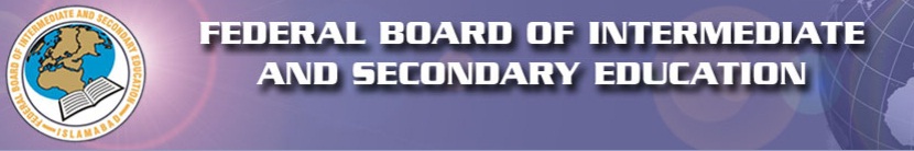 Federal Board Matric (9th 10th) Date Sheet 2023