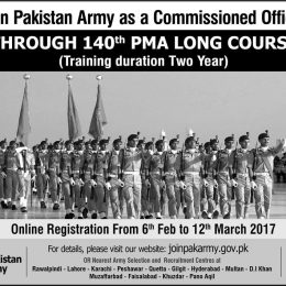 Join Pak Army 147 PMA Long Course as Commission Officer Registration