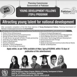 Pakistan Young Development Fellows Program 2024 Apply Online, Eligibility