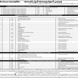 Women Development Department Govt of Sindh Jobs 2024 Application Form Eligibility Criteria Last Date