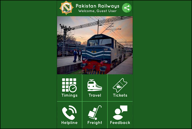 Pakistan Railway Seat Reservation Online