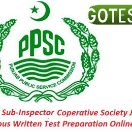 Sub Inspector Cooperative Society PPSC Jobs 2023 Written Test Preparation