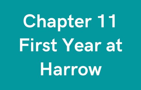 First Year at Harrow