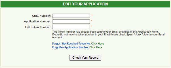 How to Edit PPSC Application Form