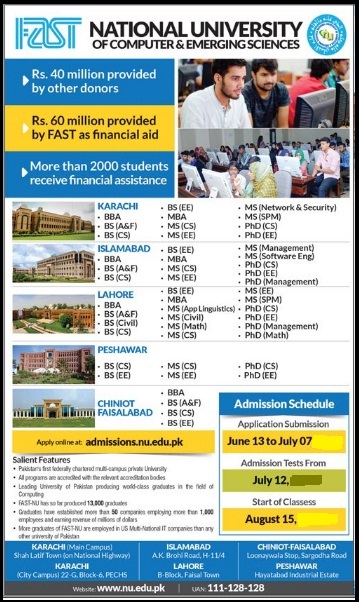 Fast Admissions open 2023