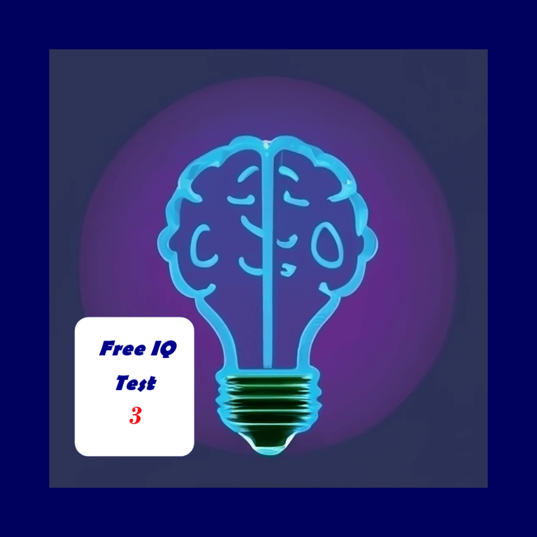 Free IQ Intelligence Test 3 Online to Check Your IQ Score