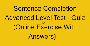 GAT GRE Online Test 12 Verbal Sentence Completion