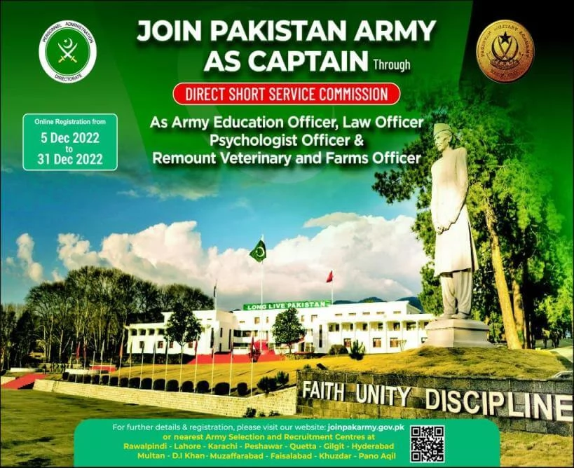 Join Pak Army as Captain 2024 Written Test Preparation Online