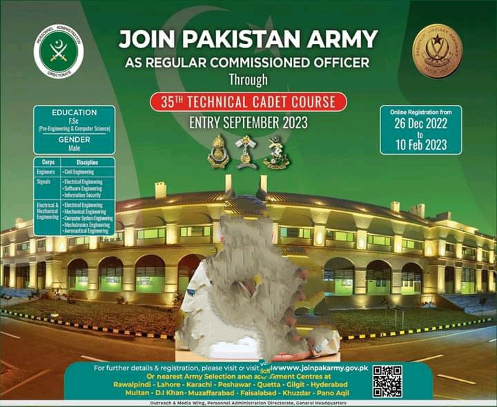 Join Pak Army 2023 As Regular Commissioned Officer Online Test Preparation