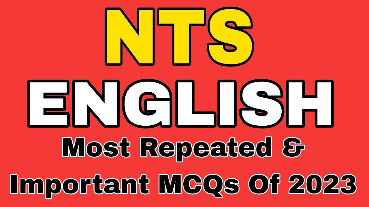 NTS English MCQs With Answers