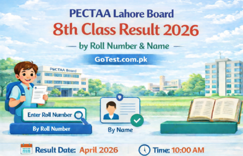 PECTAA Lahore Board 8th Class Result 2026 Kasur Okara Sheikhupura Nankana Sahib District 1 PECTAA Lahore Board 8th Class Result 2026