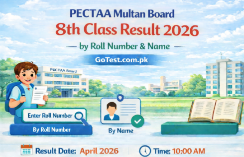 PECTAA Multan Board 8th Class Result 2026 Khanewal Vehari Lodhran Pakpattan Sahiwal District 1 PECTAA Multan Board 8th Class Result 2026