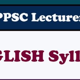PPSC english lecturer 2024