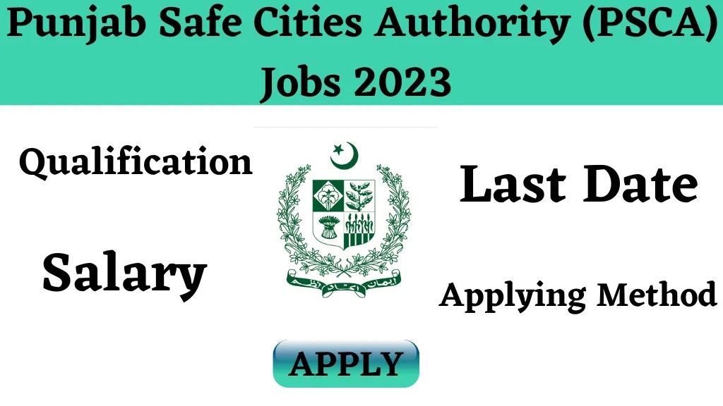 Punjab Police Safe Cities Authority PSCA Jobs NTS Test 2023