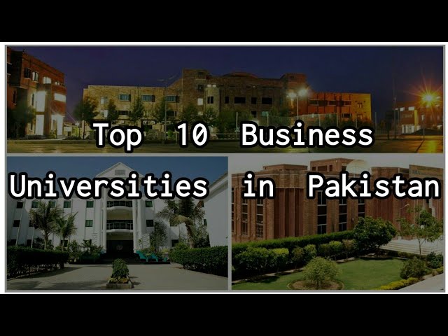 Top 10 Universities in Pakistan for MBA BBA