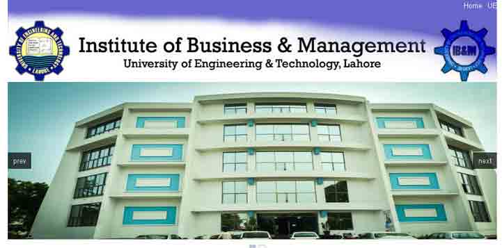 UET IB&M Lahore Admission 2023 in BBA & MBA Apply Last Date