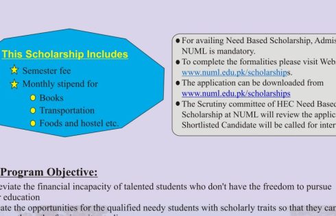 HEC Need Based Scholarships 2024 