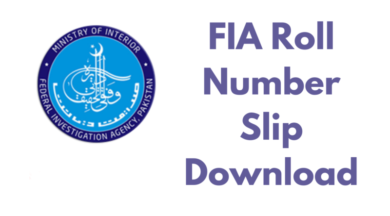 FIA Registration Slip 2023 Download Written Test