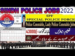 Sindh Police Constable Lady Constable SPF Jobs 
