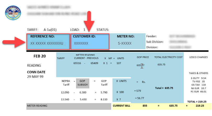LESCO Duplicate Bill Download Online By Reference No