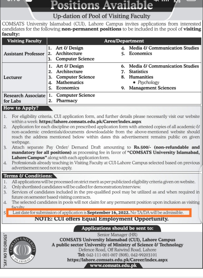comsats-visiting-faculty-jobs-nts-test-2023-preparation-online