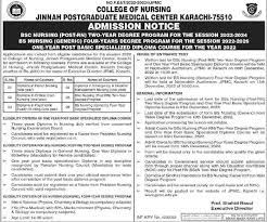  JPMC Karachi Admission 2023 