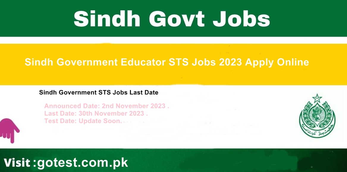 Sindh Government STS Jobs 2024 Apply Online via www.ibasuk.edu.pk