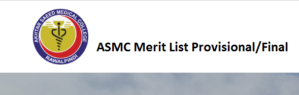 ASMC Merit List 2023 Provisional/Final Check Online