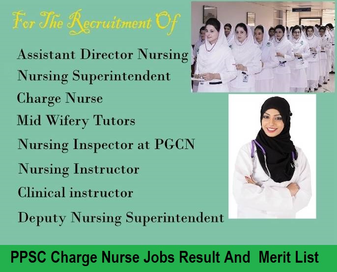 PPSC Charge Nurse Jobs Result 2023 Merit List Check Online