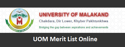 University Of Malakand Merit List 2024 Check Online