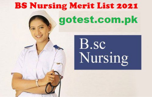 BS Nursing Merit List 2023 