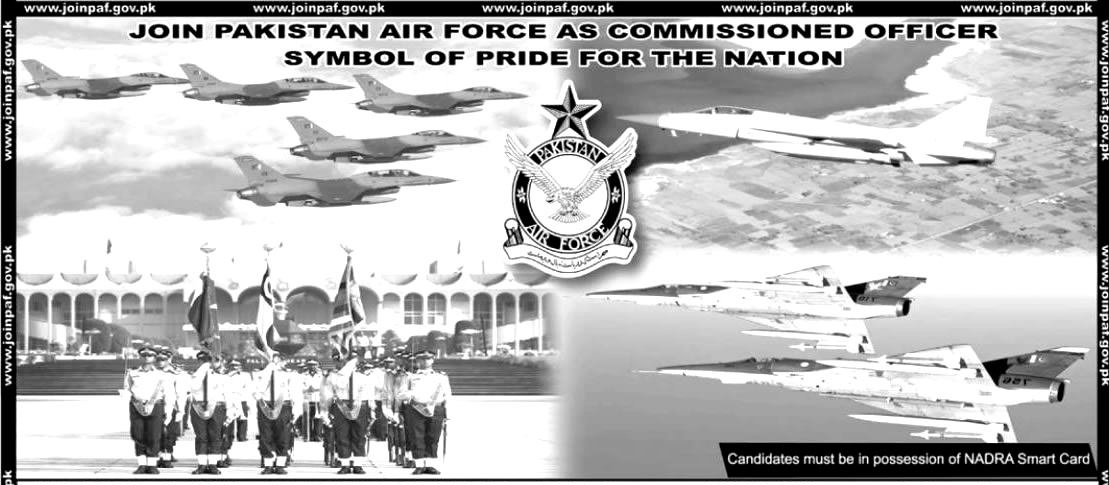 Join PAF Jobs 2024 As Commissioned Officer