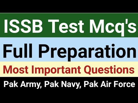 ISSB Intelligence Test 11 Online Preparation Computerized Initial Test For Pak Army PAF Navy Joining