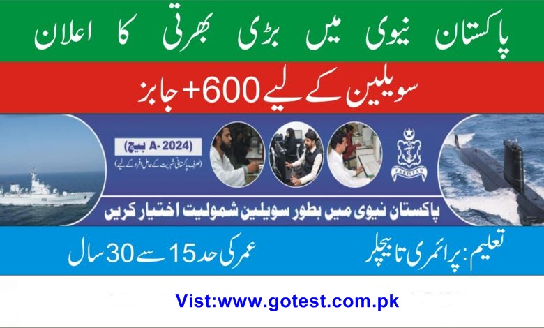 Join Pak Navy Jobs As Civilian 2024