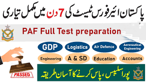 PAF Jobs 2024 Test Preparation Online