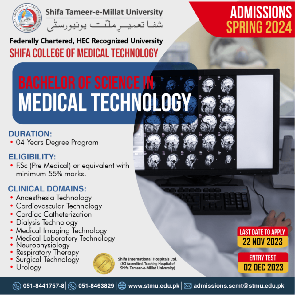 Shifa Medical College Admission 2024-24 Last Date Apply Online