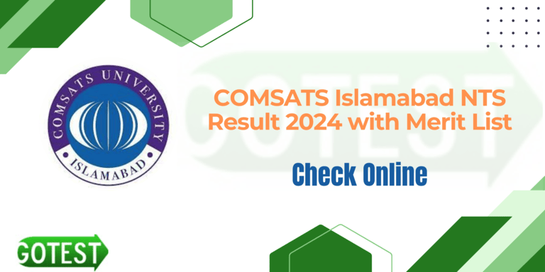 COMSATS Islamabad NTS Result 2024