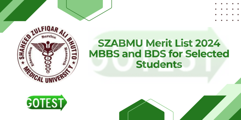 SZABMU Merit List MBBS and BDS