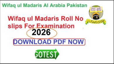 Wifaq-ul-Madaris-roll -no-slips-2026