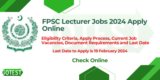 FPSC Lecturer Jobs 2024