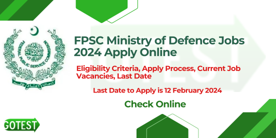 FPSC Ministry Of Defence Jobs 2024 Apply Online   FPSC MININSTRY OF DEFENCE JOBS 2024 